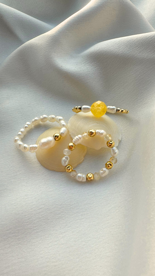 Zestaw trzech pierścionków Fortuna, Aurea i Maris